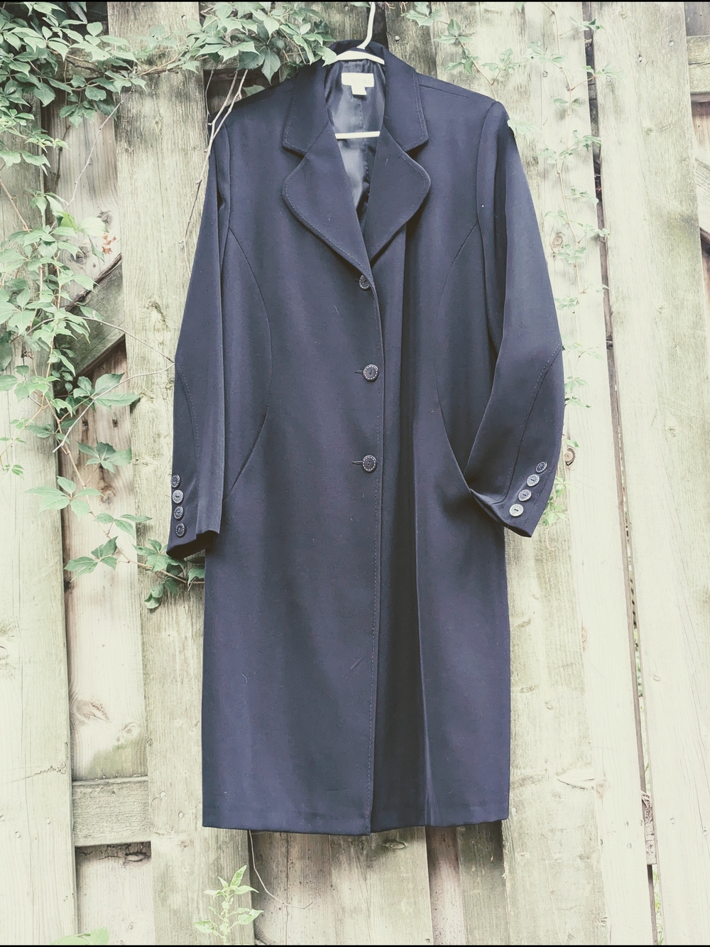 D’Allaird Longline Navy Blazer Coat 11/12 | Manteau-Blazer Long Marine Large - Picture 2 of 10